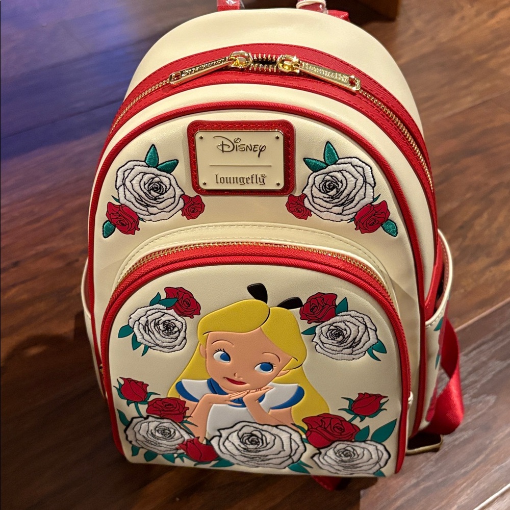 NEW Loungefly Disney Alice in Wonderland Color Changing Roses Backpack NWT